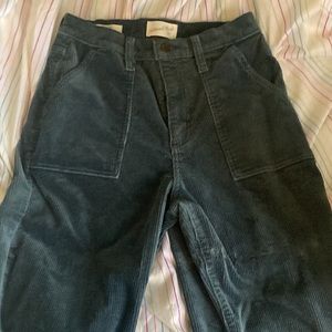 dark blue corduroy pants